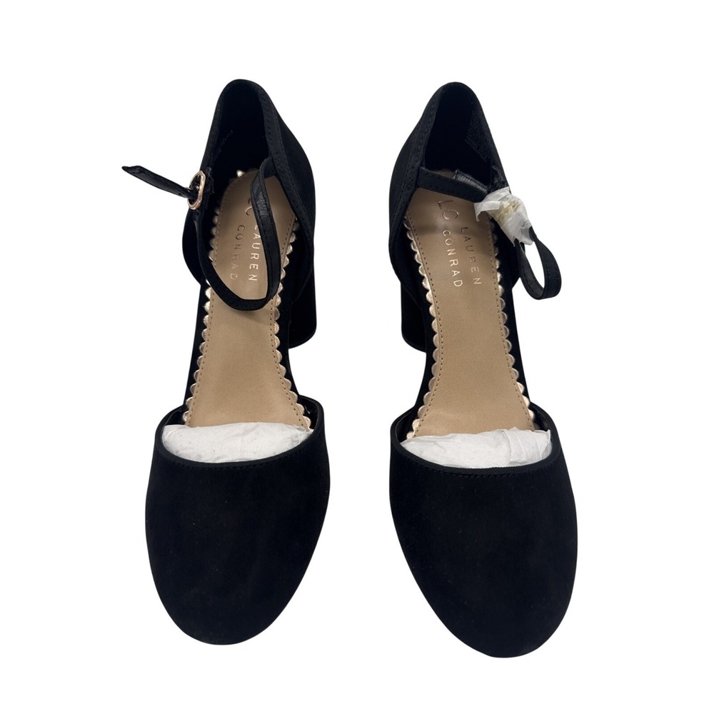 Lauren Conrad Heels Bow Black Cocktail Heels 8M